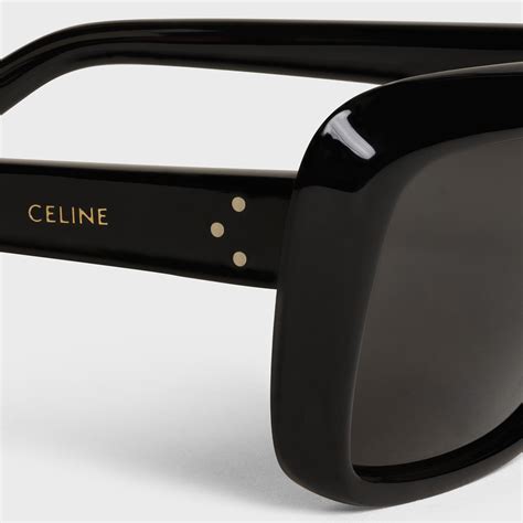 oversized sunglasses in acetate and metal celine|Oversized sunglasses in acetate .